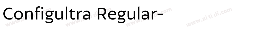 Configultra Regular字体转换